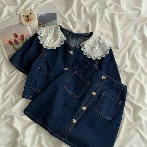 little explorer nautical stripe linen blend set